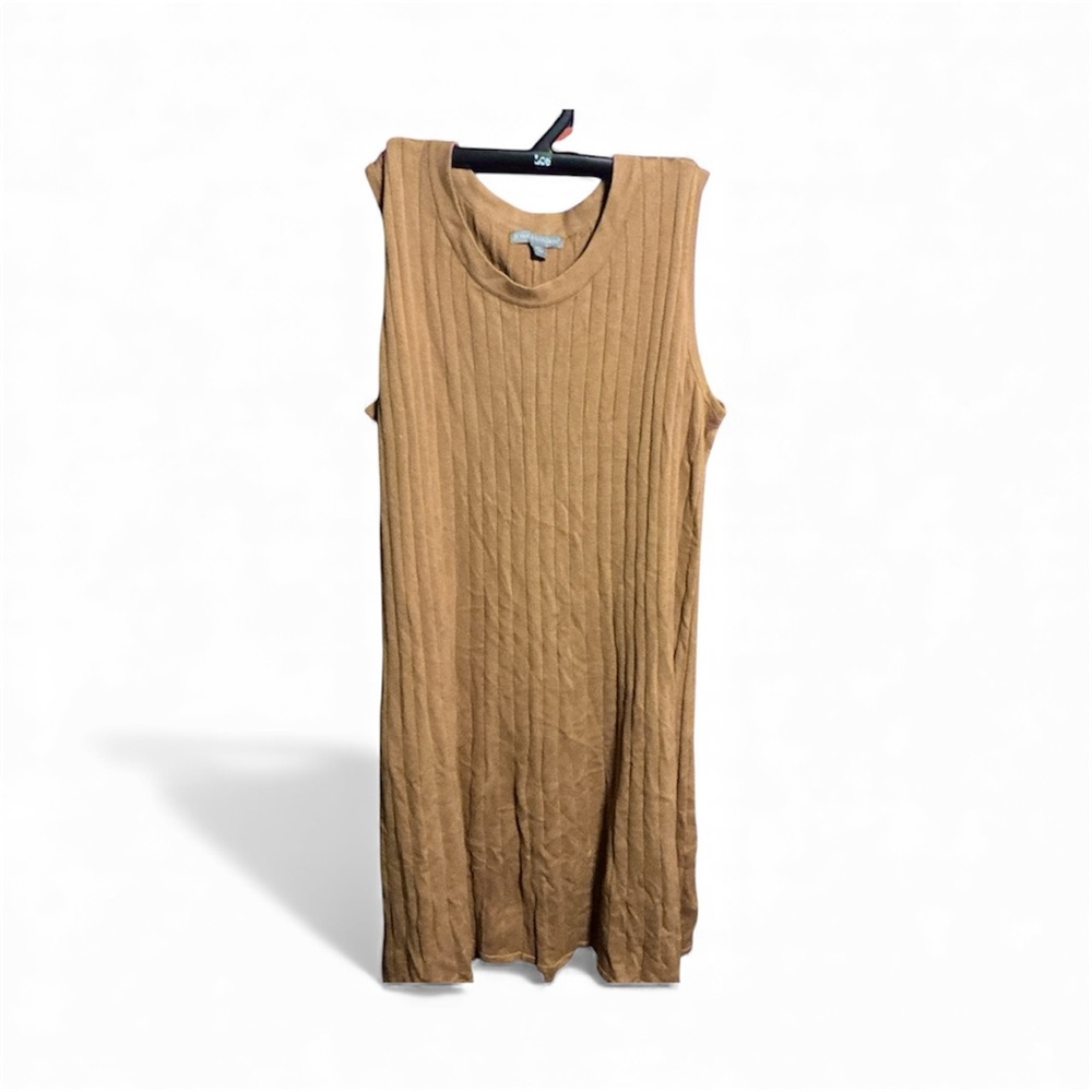 Jessica London Tan Ribbed Knit Top Sz 18/20